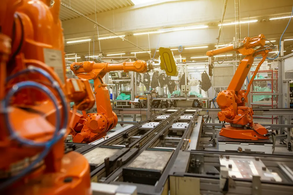 Roboty na linii produkcji komponentów motoryzacyjnych